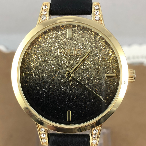 Glittery Folio Gold Dust and Diamonds Watch - Picture 2 of 7